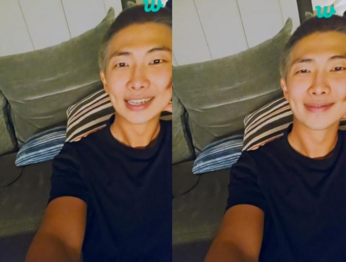 그룹 방탄소년단 RM이 열애설에 직접 입을 열었다./사진=위버스 캡처