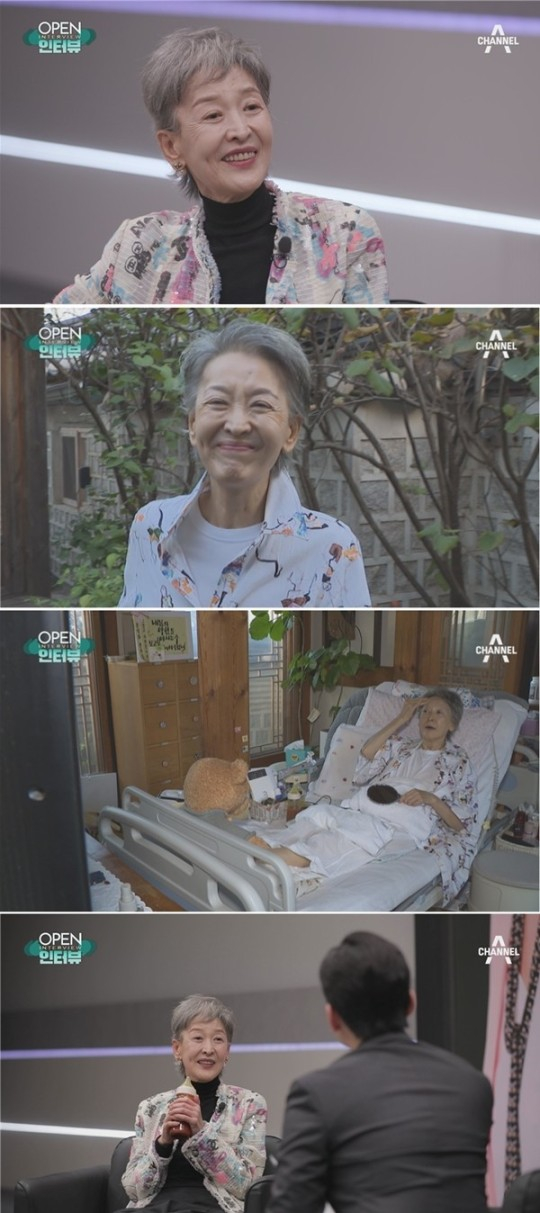 뇌종양 투병 중인 배우 윤석화의 근황이 공개된다. /사진=뉴스A ‘오픈 인터뷰’ 제공