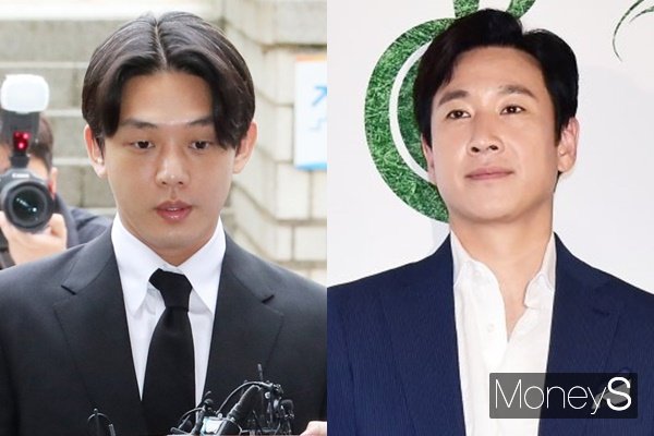 마약 투약과 관련해 경찰로부터 입건 전 조사(내사)를 받고 있는 40대 유명 배우는 배우 이선균(48)으로 밝혀지며 연예계가 술렁이고 있다. 사진은 배우 유아인과 이선균. /사진=임한별 기자