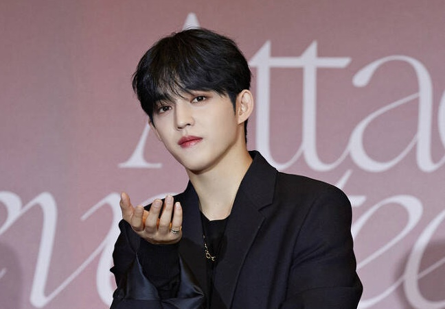 그룹 세븐틴 에스쿱스가 재활 치료에 집중한다. 사진은 지난 2021년 서울 영등포구 콘래드호텔에서 열린 미니 9집 '아타카'(Attacca) 발매기념 온라인 글로벌 기자간담회에 참석한 그룹 세븐틴 멤버 에스쿱스. /사진=플레디스 엔터테인먼트 제공
