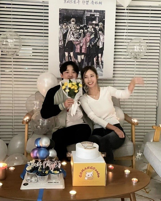 야옹이 작가와 남편 전선욱./사진=전선욱 인스타그램 