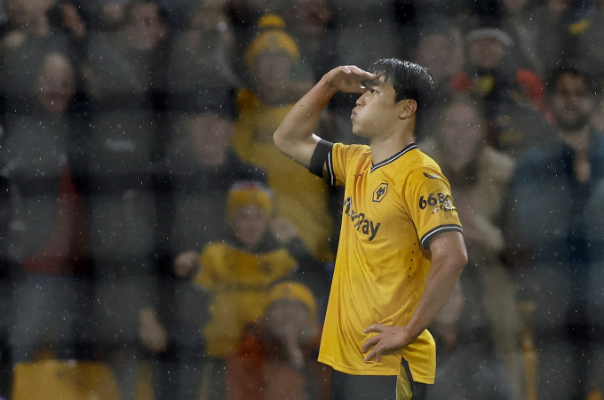 황희찬이 6경기 연속으로 득점했다./사진=로이터