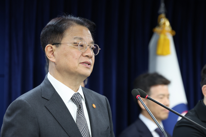 방기선 국무조정실장이 지난 22일 서울 종로구 정부서울청사에서 마약류 관리 종합대책 추진 성과와 향후 계획을 발표하고 있다. /사진=뉴시스