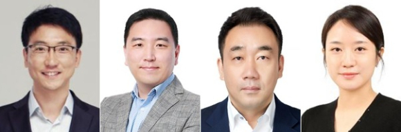 삼성바이오로직스가 2024년도 정기 임원인사를 실시했다. 왼쪽부터 윤종규 상무, 이상명 상무, 조성환 상무, 홍연진 상무. /사진=삼성바이오로직스