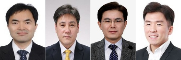 왼쪽부터 고유상 부사장, 백상현 부사장, 양철보 부사장, 이상민 상무. /사진=삼성바이오에피스