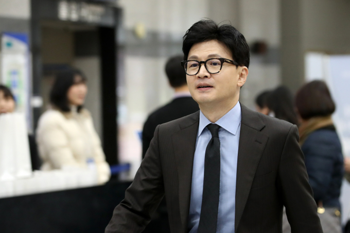 한동훈 법무부 장관이 "갭투자로 이익 볼 분들은 생각해보라"며 "앞으로 전세사기가 발생한다면 20년 감옥갈 것"이라고 전했다. 사진은 한 장관이 지난 29일 경기 국립과천과학관에서 열린 '제16회 범죄피해자 인권대회'에 참석하고 있는 모습. /사진=뉴스1