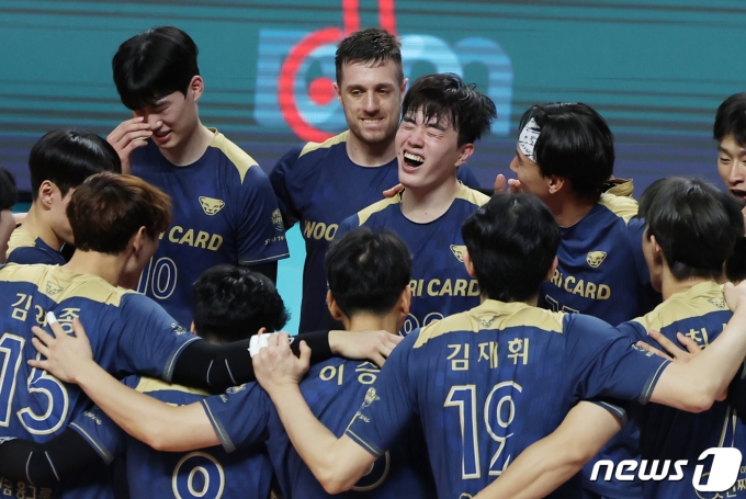 우리카드 선수들. /뉴스1 DB ⓒ News1 김민지 기자