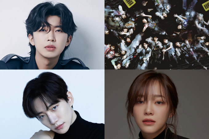 가수 임영웅과 사쿠라자카46, 배우 이준호와 김세정이 '2023 AAA'의 인기상 수상자로 뽑혔다. 사진은 가수 임영웅, 사쿠라자카46, 김세정, 이준호(위쪽부터 시계방향). /사진=물고기 뮤직, Sony Music Labels Inc., 젤리피쉬엔터테인먼트, JYP엔터테인먼트 제공