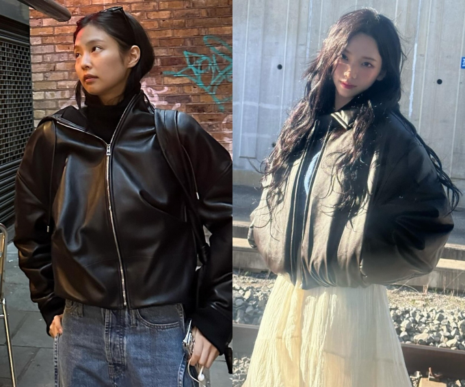 사진=제니, 카리나 인스타그램