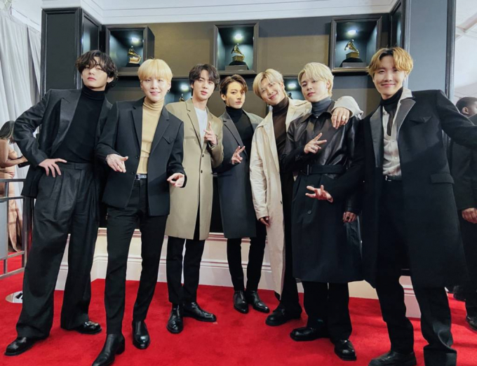 그룹 방탄소년단 멤버 RM·지민·뷔·정국이 입대 절차를 밟는다. 사진은 지난 2020년 1월27일 제62회 그래미어워드에 아시아 최초 퍼포머로 나선 아이돌그룹 방탄소년단. /사진= 빅히트 엔터테인먼트 제공