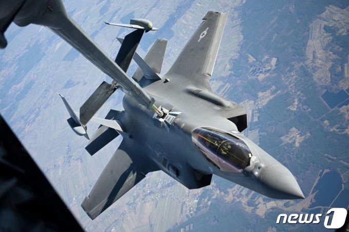 미국 록히드마틴사의 F-35 전투기의 모습. ⓒ 로이터=뉴스1 ⓒ News1 이유진 기자