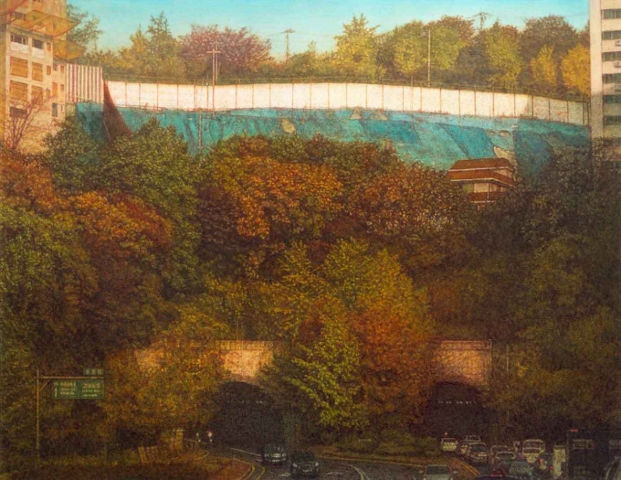 이만나_가변풍경, 2022, 캔버스에 유채, 112x145.5cm. 금호미술관 제공.