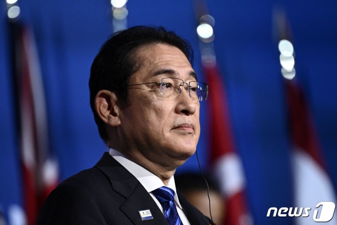 기시다 후미오 일본 총리가 17일(현지시간) 미국 캘리포니아주 샌프란시스코에서 열린 아시아태평양경제협력체(APEC) 정상회의에 참석하고 있다. 2023.11.17 ⓒ AFP=뉴스1 ⓒ News1 정지윤 기자