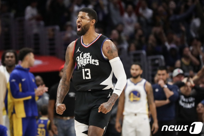 NBA LA 클리퍼스 폴 조지. ⓒ AFP=뉴스1