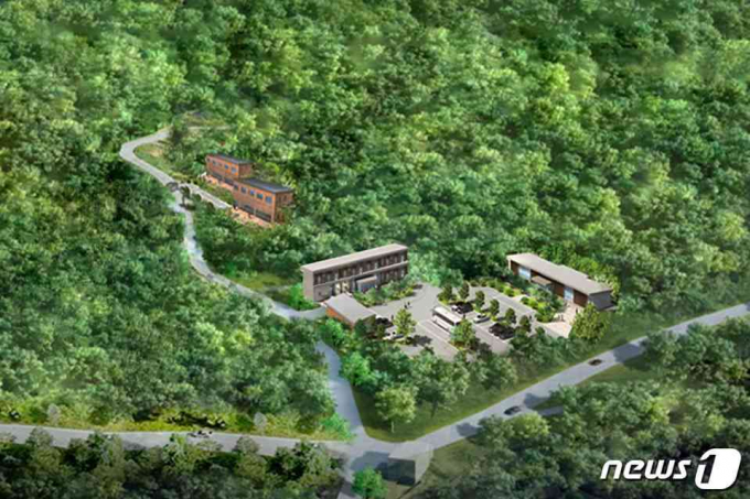 고흥군은 산림자원을 활용한 자연휴양림을 조성하기 위해 80억원을 투입해 '거금도 적대봉 자연휴양림 조성사업'을 추진한다.고흥 '거금도 적대봉 자연휴양림조성사업' 조감도/뉴스1