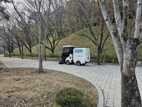 우치공원 자율주행차./사진=광주시
