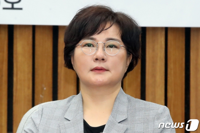 조수진 국민의힘 최고위원이 8일 오전 서울 여의도 국회에서 열린 확대당직자회의에 자리하고 있다. 2023.8.8/뉴스1 ⓒ News1 황기선 기자