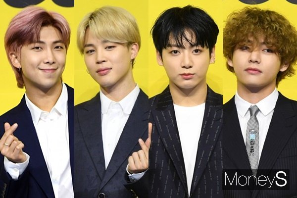 그룹 방탄소년단 RM, 지민, 정국, 뷔가 육군 현역 입대한다. 사진은 지난 2021년 서울 송파구 방이동 올림픽공원 올림픽홀에서 열린 디지털 싱글 'Butter(버터)' 발매 기념 글로벌 기자간담회에 참석한 그룹 방탄소년단 RM, 지민, 정국, 뷔(왼쪽부터). /사진=장동규 기자