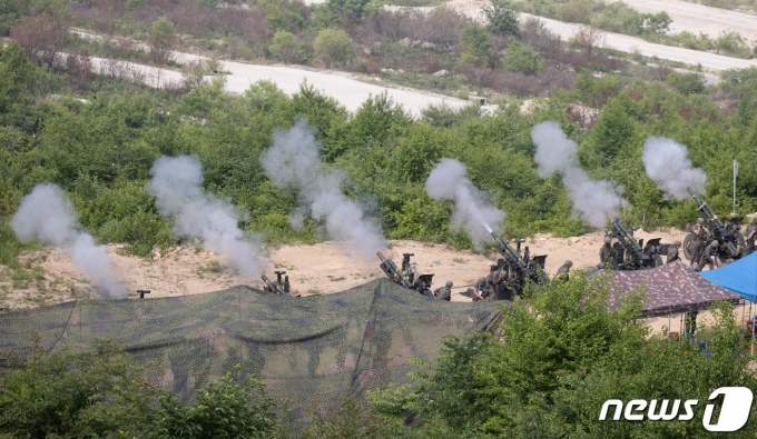 2023 연합·합동 화력 격멸훈련. 2023.6.7/뉴스1 ⓒ News1 사진공동취재단