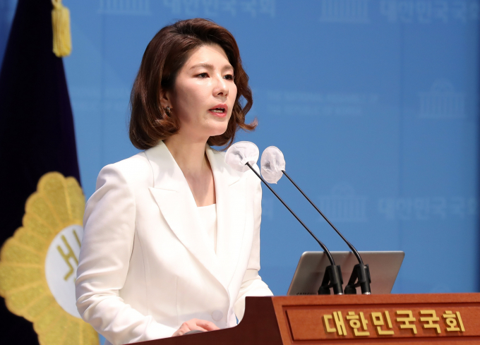 국민의힘은 "방송의 공정성과 독립성을 위해 방송통신위원회의 정상화가 시급하다"며 야권의 협조를 당부했다. 사진은 김예령 국민의힘 대변인이 지난 7월2일 서울 여의도 국회 소통관에서 논평하는 모습. /사진=뉴시스