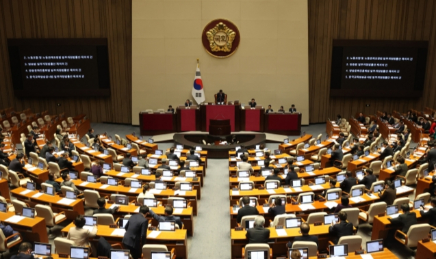 8일 서울 여의도 국회 본회의장에서 열린 제410회국회(정기회) 제14차 본회의./사진=뉴스1