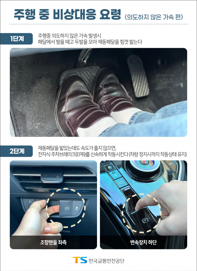 비상 시 긴급 제동 요령 /사진=한국교통안전공단