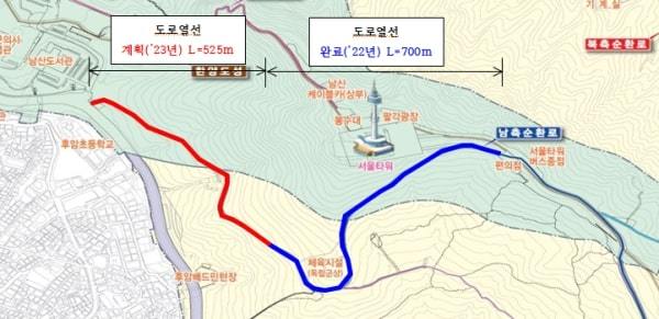 도로열선 설치 구간. (서울시 제공)