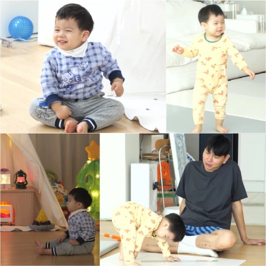  준범이가 넘치는 에너지로 새로운 '준범자이저'의 탄생을 알린다. /사진='슈퍼맨이 돌아왔다' 제공