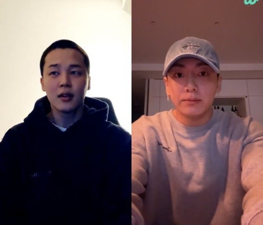 방탄소년단(BTS) 지민, 정국이 12일 동반입대하게 되며 멤버 전원이 군백기를 가지게 됐다. /사진=위버스 캡처