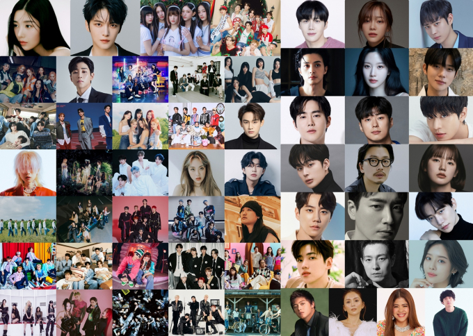   2023 AAA 최종 라인업이 공개됐다. 사진은 2023 AAA에 참석는 가수, 배우 참석자. /사진=2023 AAA 제공