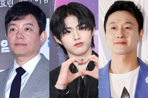 스타를 둘러싼 확인되지 않은 루머가 확산되고 있다. 사진은 배우 이범수, 판타지보이즈 멤버 김규래, 코미디언 김원효(왼쪽부터)./사진=장동규 기자, 머니투데이, 뉴스1