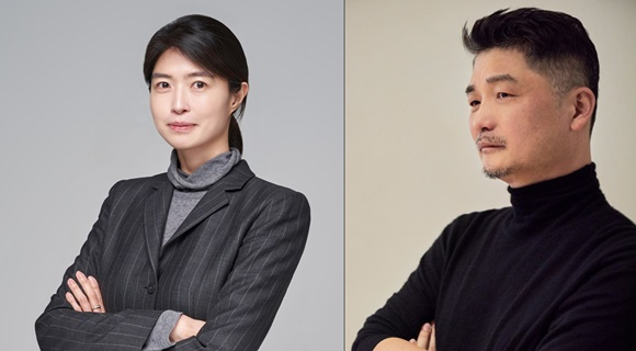 정신아 카카오 대표 내정자(왼쪽)와 카카오 김범수 경영쇄신위원장. /사진=카카오, 카카오 뷰처스