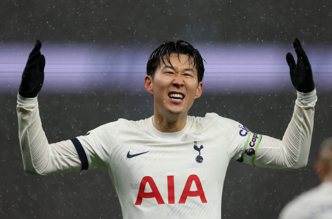 잉글랜드 프로축구 토트넘 공격수 손흥민이 프리미어리그(EPL) 레전드가 뽑은 베스트11에 포함됐다. /사진= 로이터