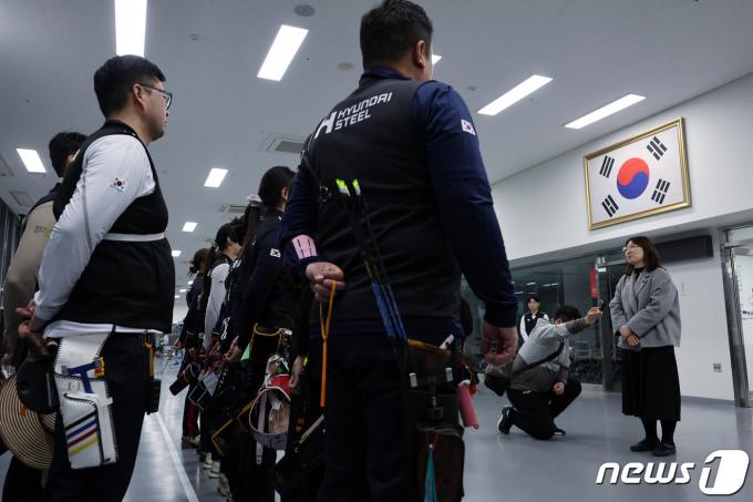 [사진] 장미란 차관, 새해 맞아 진천선수촌 방문해 선수들 격려