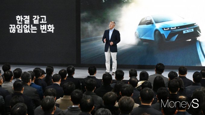 [머니S포토] 현대차 정의선 회장 신년사 