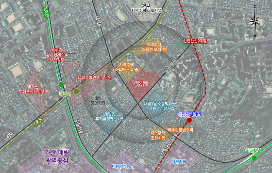 대림동 신통기획 위치도. /제공=서울시 