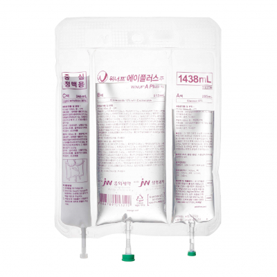 JW중외제약이 임상 3상을 통해 고함량 아미노산 종합영양수액제 '위너프에이플러스주'를 출시했다. /사진=JW중외제약