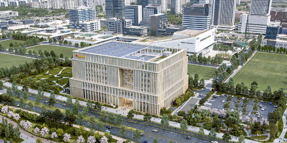 SK바이오사이언스 모건스탠리캐피털인터네셔널(MSCI)이 실시한 2023년도 환경∙사회∙지배구조(ESG) 평가에서 A등급을 획득했다. 사진은 2025년 인천 송도에 완공 예정인 R&PD 센터 조감도. /사진=SK바이오사이언스
