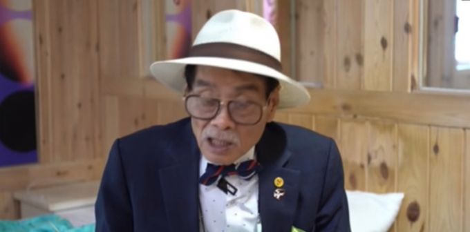 원로배우 남포동./사진=유튜브 방송 캡처