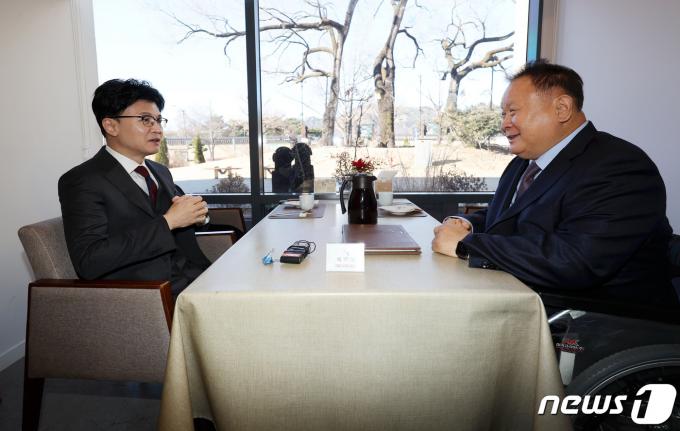 [사진] 오찬 회동하는 한동훈·이상민