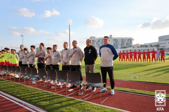 [사진] 이라크와 평가전 갖는 대한민국 축구 대표팀