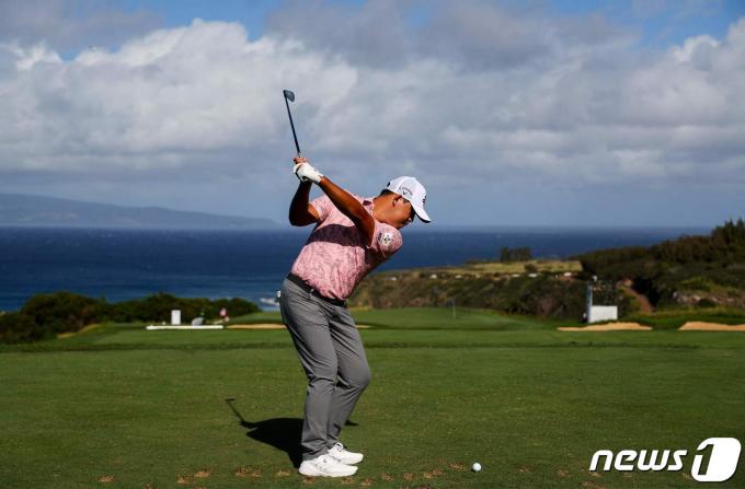 PGA 투어 개막전에 출전한 김시우. ⓒ AFP=뉴스1