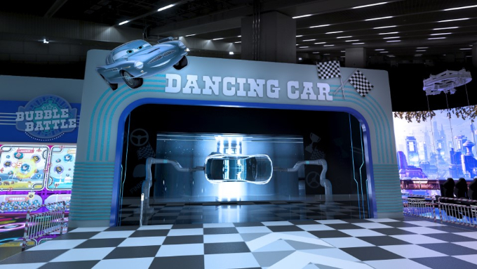 CES 2024 SK그룹관 댄싱카 조감도. /사진=SK온