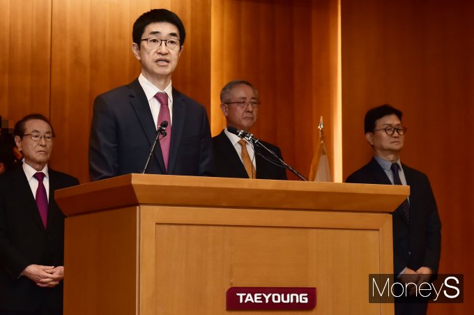 ▲ 입장문 전하는 윤석민 회장
