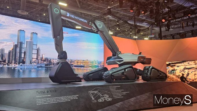 HD현대의 CES 2024 전시관. /사진=최유빈 기자