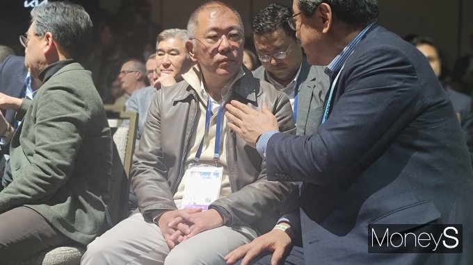 정의선 현대차그룹 회장이 CES 2024 기간 동안 현장 곳곳을 누볐다. /사진=김창성 기자