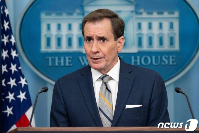존 커비 백악관 NSC 전략소통 조정관. 2024.1.12 ⓒ AFP=뉴스1 ⓒ News1 우동명 기자