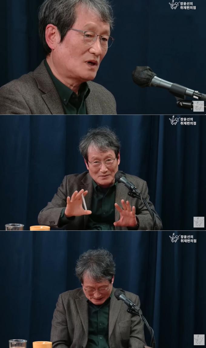 배우 문성근이 고(故) 이선균의 빈소를 다녀온 후 처참했던 당시의 상황을 전했다. 유튜브 채널 '장윤선의 취재편의점' 영상 갈무리