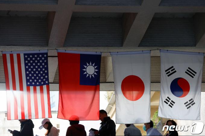 [사진] 막 오른 대만 총통 선거