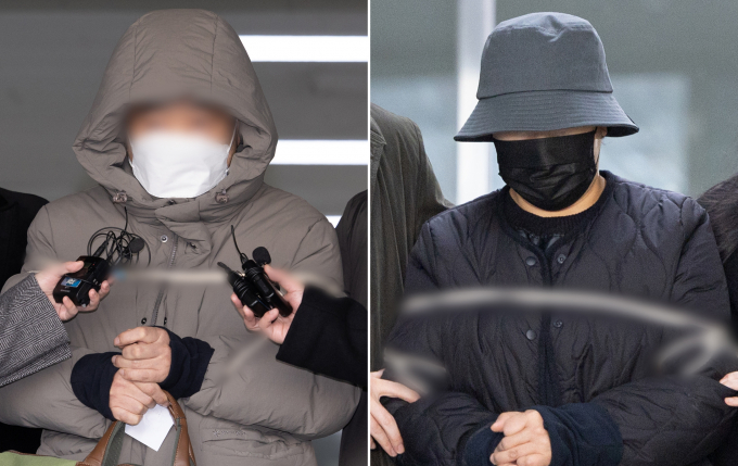 수백억원 상당의 전세보증금을 가로챈 이른바 '수원 전세사기' 사건과 관련, 정씨 일가가 지난해 말 재판에 넘겨진 가운데 이들과 공모한 의혹을 받고 있는 공인중개사 등 62명이 경찰 조사를 받고 있는 것으로 알려졌다. 사진은 지난해 12월 수원지역을 중심으로 임차인들에게 약 714억 원 상당 전세보증금을 돌려주지 않은 혐의로 검찰로 송치된 정모씨 부부. /사진=뉴스1